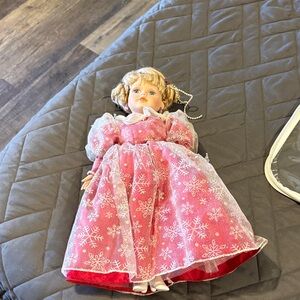 Pink Snowflake Dress Doll